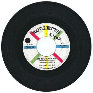 Jimmie Rodgers 45 Are You Really Mine / The Wizard on Roulette VG '58 Rock